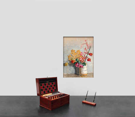 Володин Михаил Филиппович. Натюрморт с кленовым листом